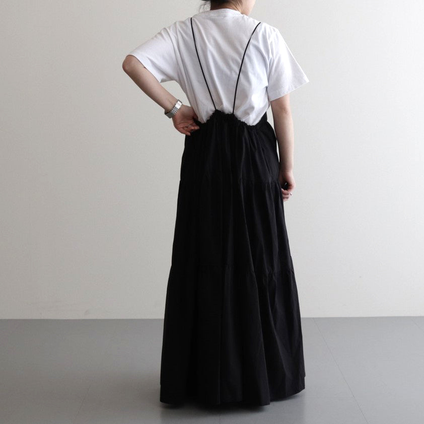 camisole tiered dress #black [1359-004]