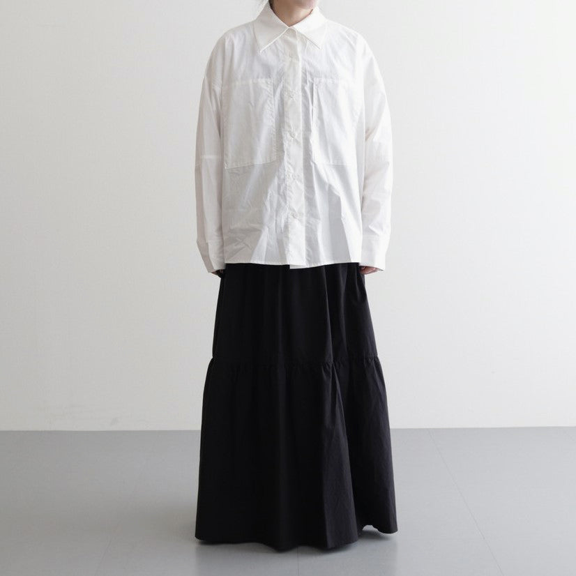 organic cotton bigpocket shirt #white [1456-001]