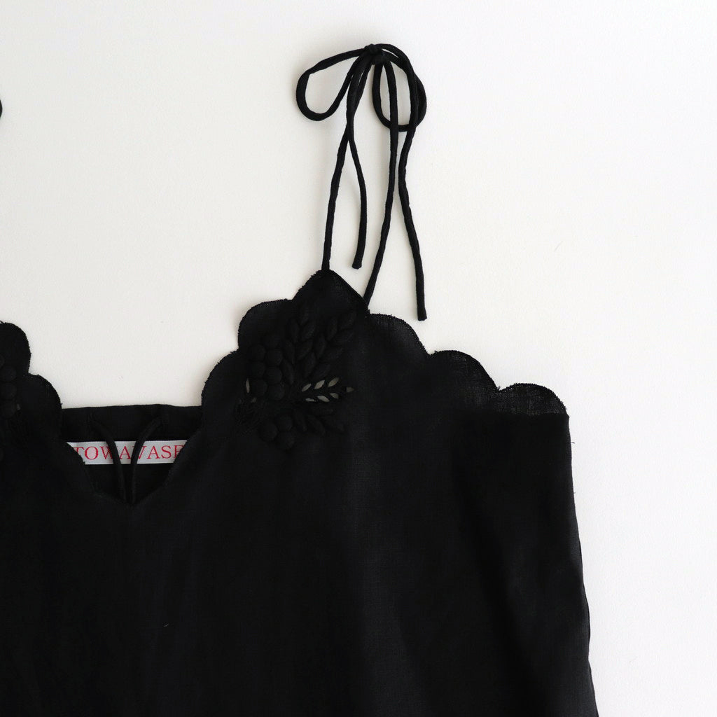 新品未使用　towavase　ボンボヤージュ　キャミソール　黒 BONVOYAGE CAMISOLE #black [27-0024s] – DOKODO