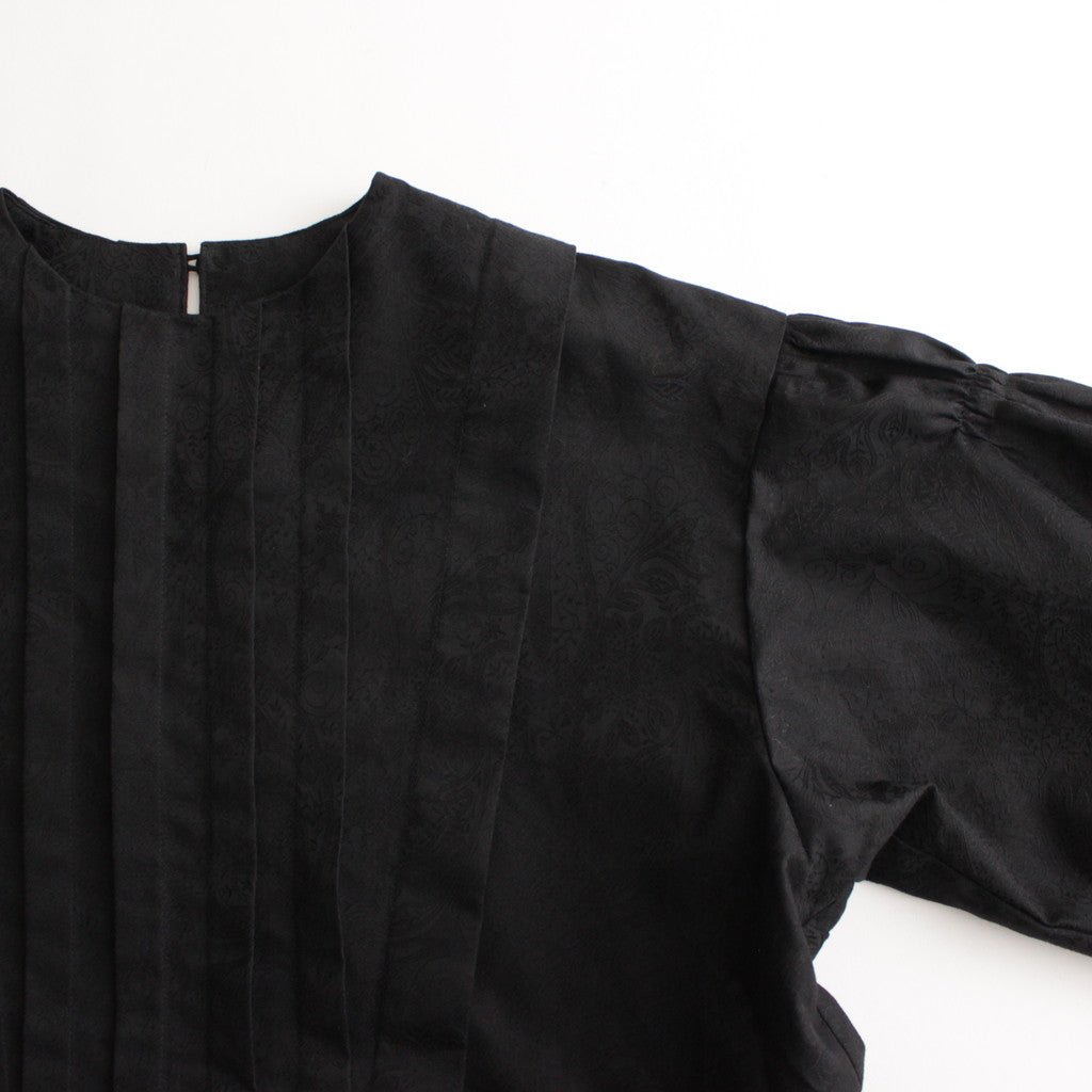 白晝の夢 tucked dress #black [TLF-224-op003-ja]