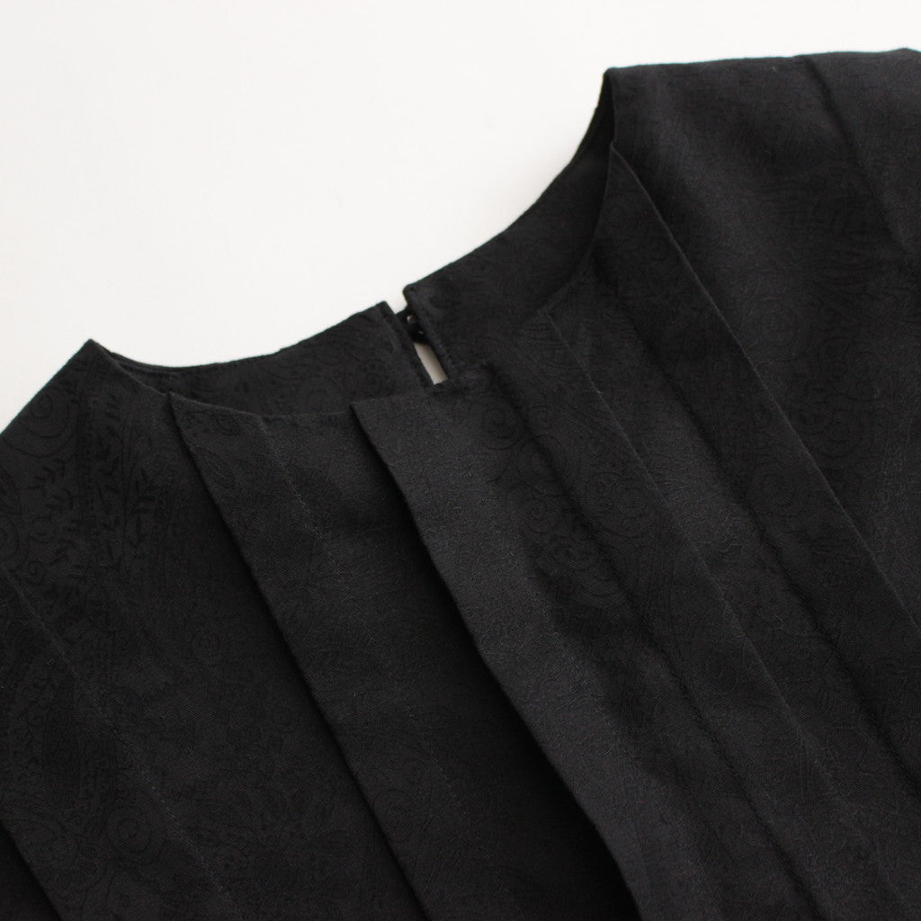 白晝の夢 tucked dress #black [TLF-224-op003-ja]