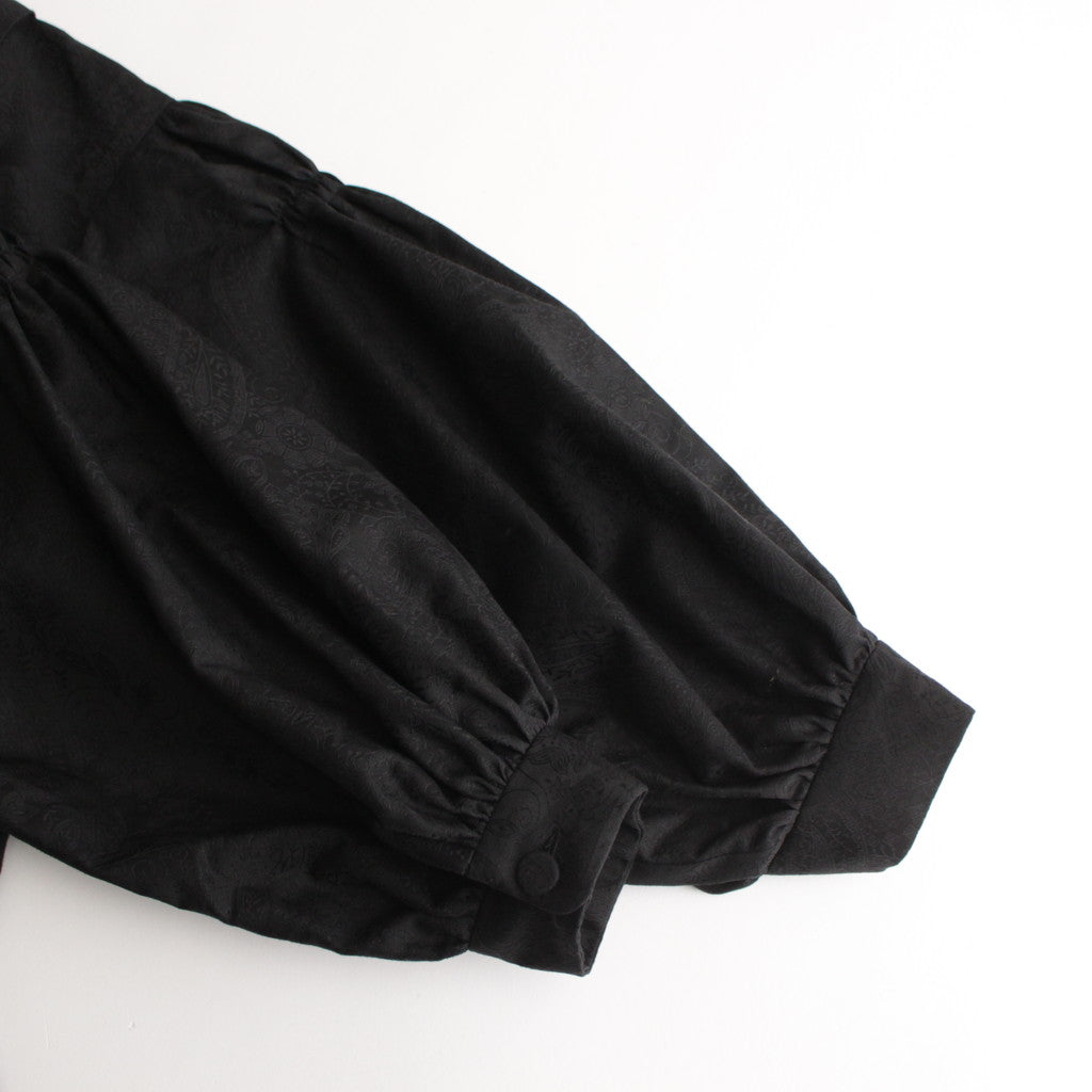 白晝の夢 tucked dress #black [TLF-224-op003-ja]