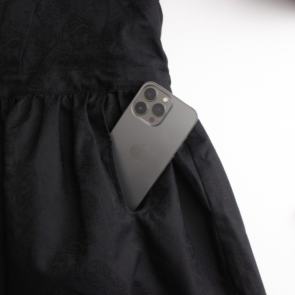 白晝の夢 tucked dress #black [TLF-224-op003-ja]