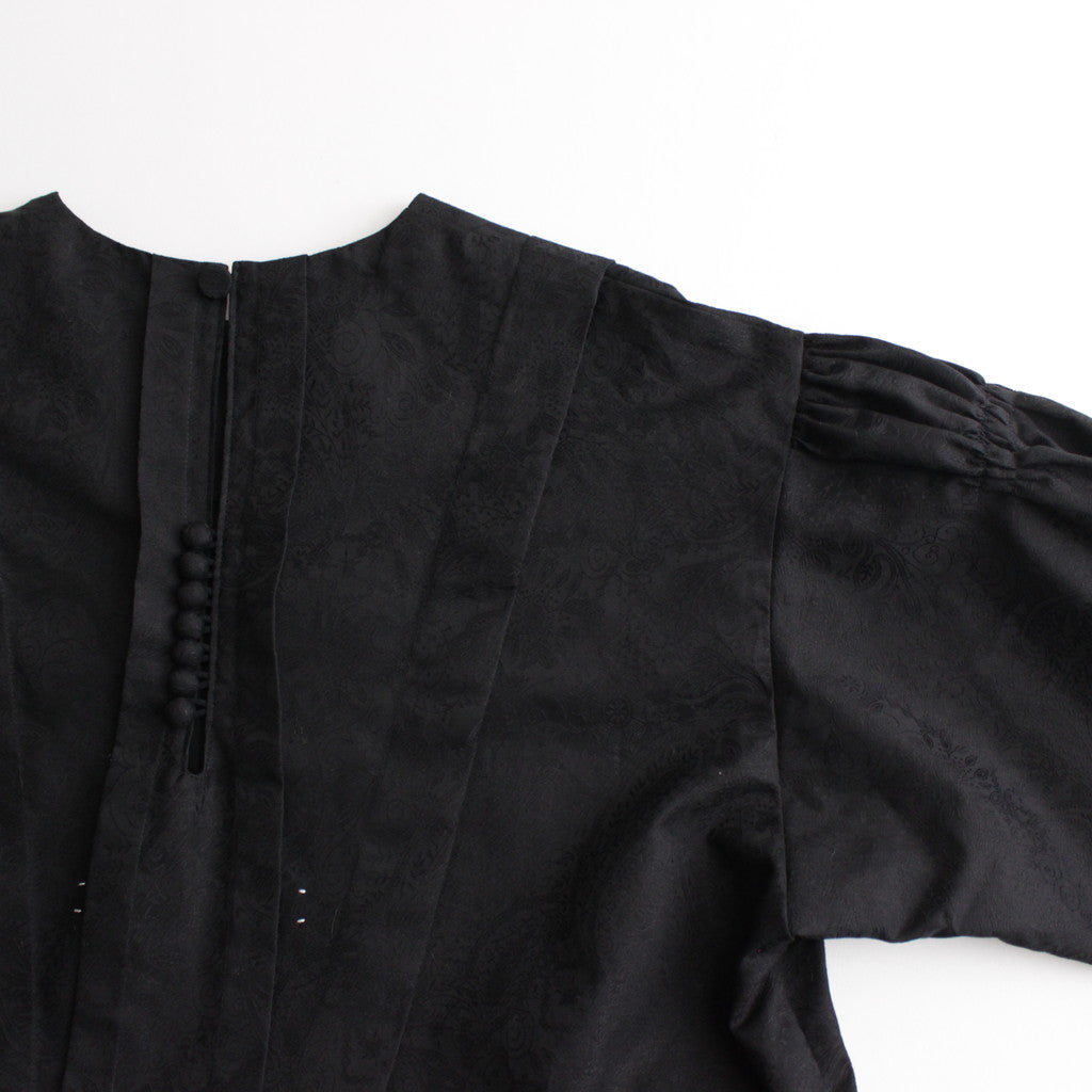白晝の夢 tucked dress #black [TLF-224-op003-ja]