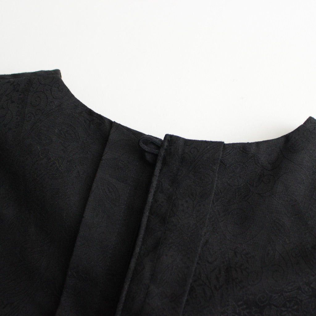 白晝の夢 tucked dress #black [TLF-224-op003-ja]