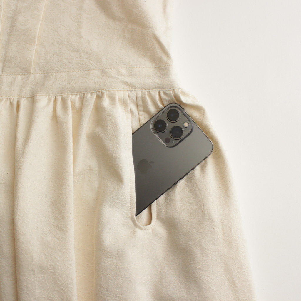 白晝の夢 tucked dress #ivory [TLF-224-op003-ja]