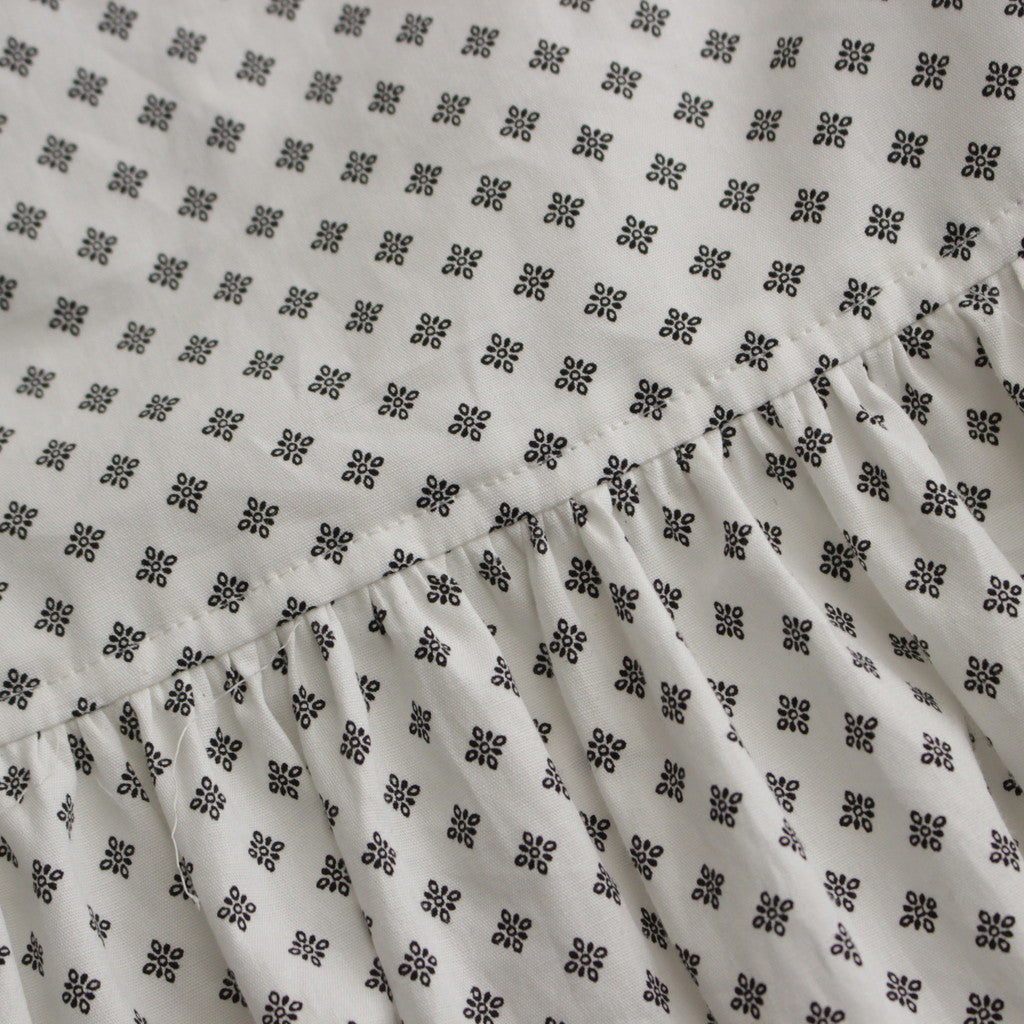 明滅する春 rectangle blouse #white/black [TLF-124-sh005-gp]