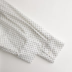 明滅する春 rectangle blouse #white/black [TLF-124-sh005-gp]