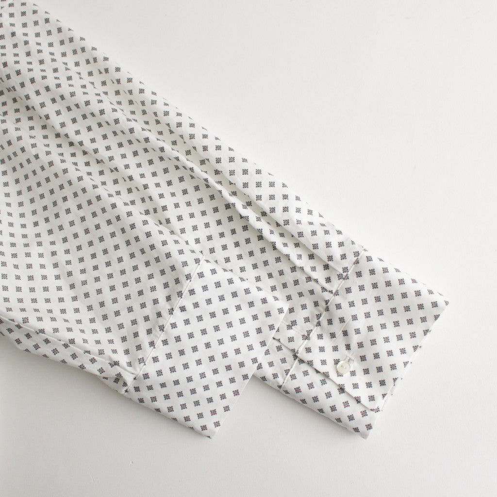 明滅する春 rectangle blouse #white/black [TLF-124-sh005-gp]