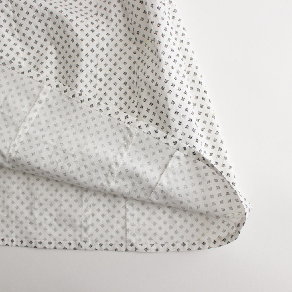 明滅する春 rectangle blouse #white/black [TLF-124-sh005-gp]
