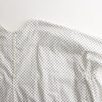 明滅する春 rectangle blouse #white/black [TLF-124-sh005-gp]