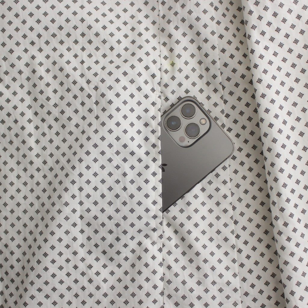 明滅する春 rectangle dress #white/black [TLF-124-op005-gp]
