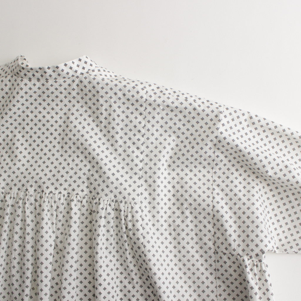明滅する春 rectangle dress #white/black [TLF-124-op005-gp]