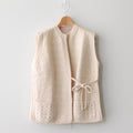 PANIER NO SLEEVE CARDIGAN #IVORY [26-0051A]
