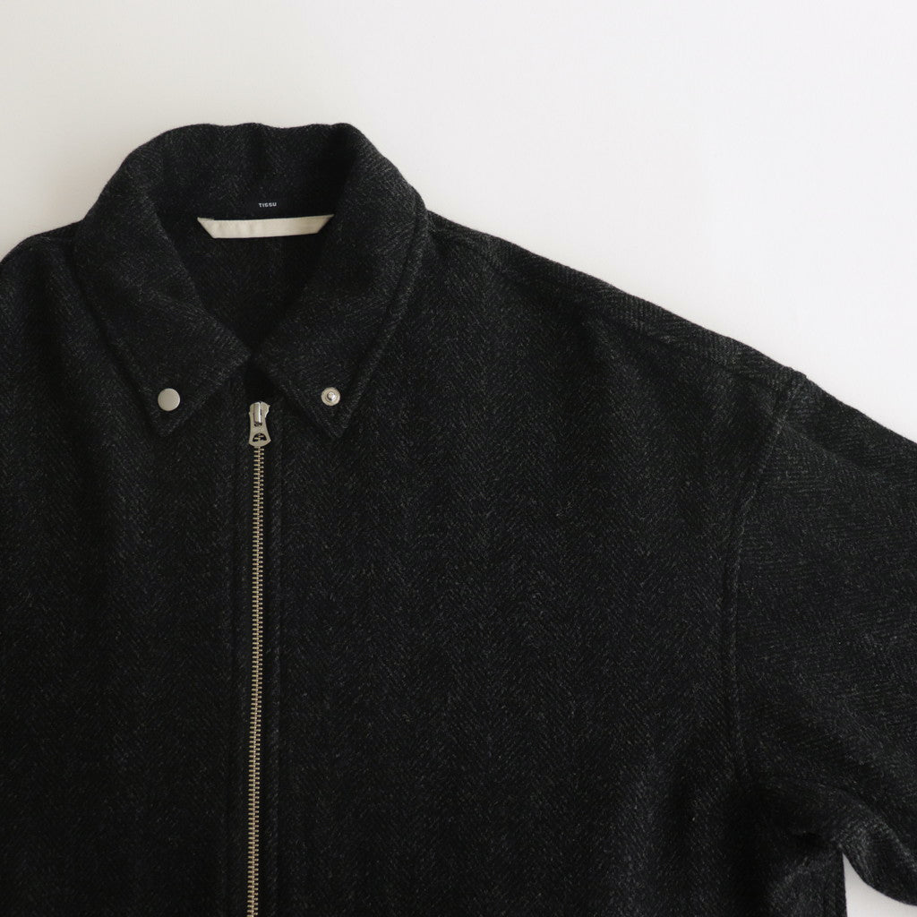 Original Wool Herringbone Zip Sten CO #250 Black Herringbone [TS233CO077]