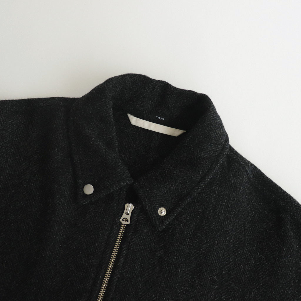 Original Wool Herringbone Zip Sten CO #250 Black Herringbone [TS233CO077]