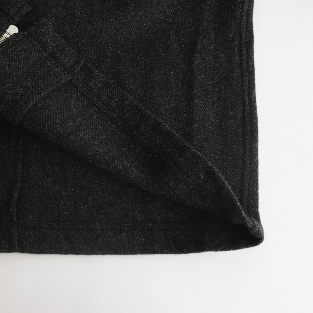 Original Wool Herringbone Zip Sten CO #250 Black Herringbone [TS233CO077]