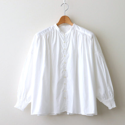 Cotton Typewriter Shirring BL #010 White [UT241BL045]