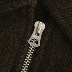 Original Wool Herringbone Zipsten CO #024 Brown Herringbone [TS233CO077]