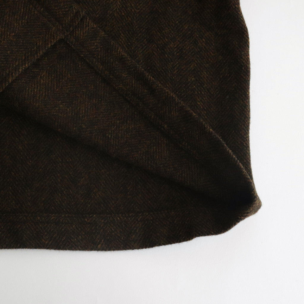 Original Wool Herringbone Zipsten CO #024 Brown Herringbone [TS233CO077]