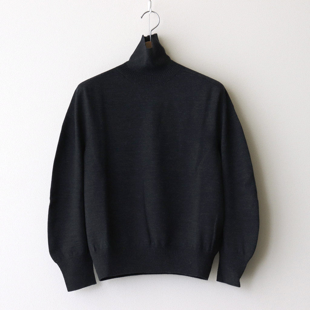 Sankayo ​​high-neck knit #Dark gray [242804]