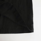 Triple Washer Linen Wrap Culottes PT #001 Black [UT213PT021]