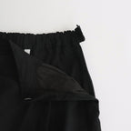 Triple Washer Linen Wrap Culottes PT #001 Black [UT213PT021]