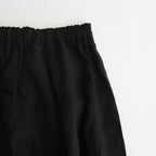 Triple Washer Linen Wrap Culottes PT #001 Black [UT213PT021]