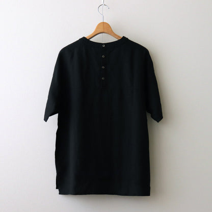 Triple Washer Linen Back Button SH #001 Black [TS220SH081]