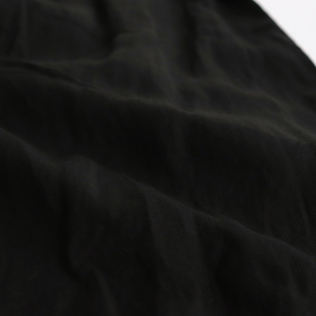 Triple Washer Linen Wrap Culottes PT #001 Black [UT213PT021]