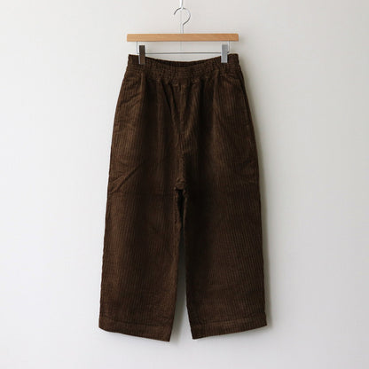 Parent-child corduroy gathered pants #Brown [US244PT018]