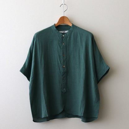 French linen shirt #green [US242SH024]