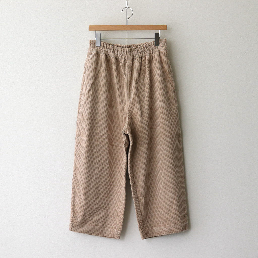 Parent-child corduroy gathered pants #beige [US244PT018]