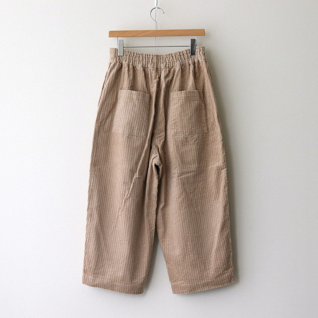 Parent-child corduroy gathered pants #beige [US244PT018]