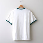 クラシック天竺 バイカラーＴシャツ #146 シロ×グリーン [TS240CT086]