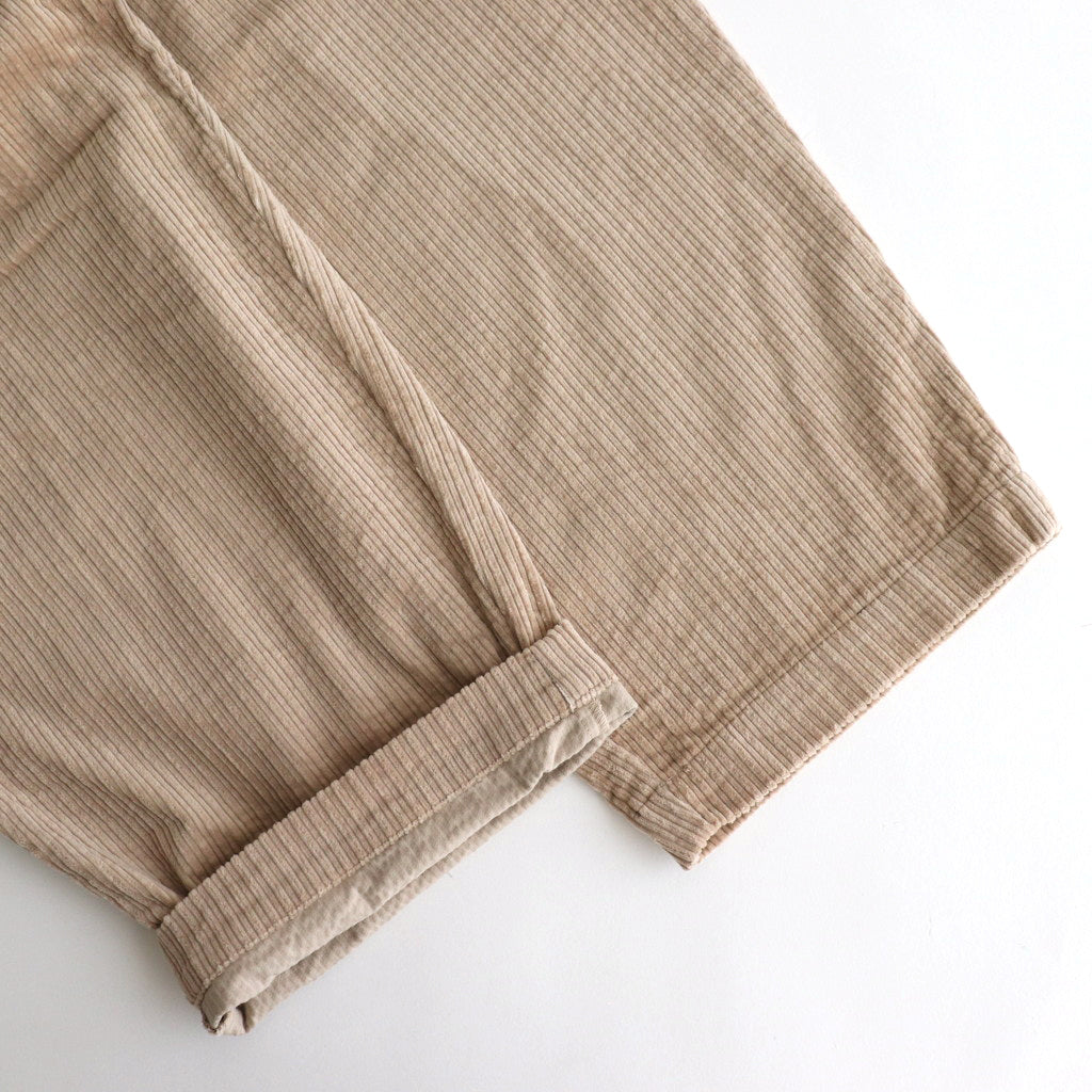 Parent-child corduroy gathered pants #beige [US244PT018]