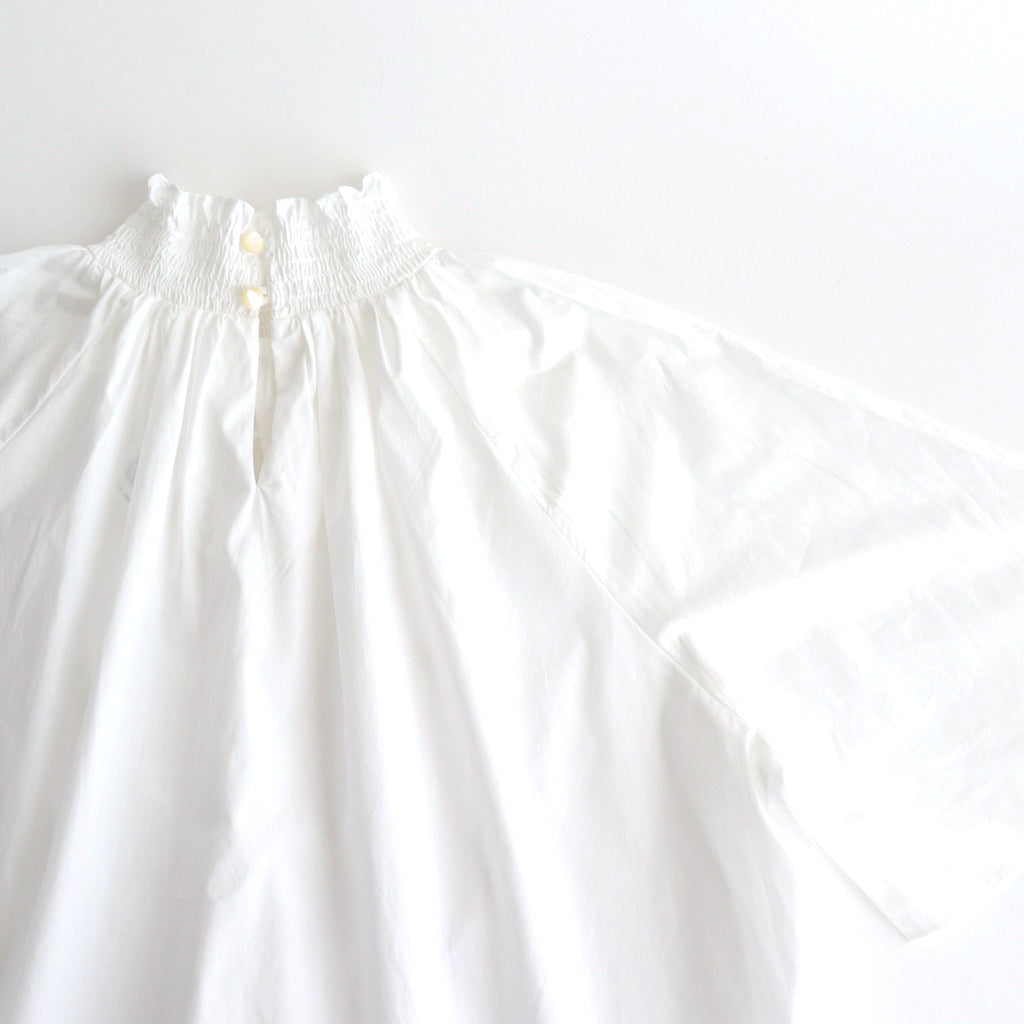 Cotton Typewriter Gathered Flare BL #010 White [UT241BL048]