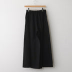 Triple Washer Linen Wrap Culottes PT #001 Black [UT213PT021]