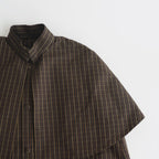 ROBINSON'S.C CAPE COAT #DARK BROWN [no.6432]