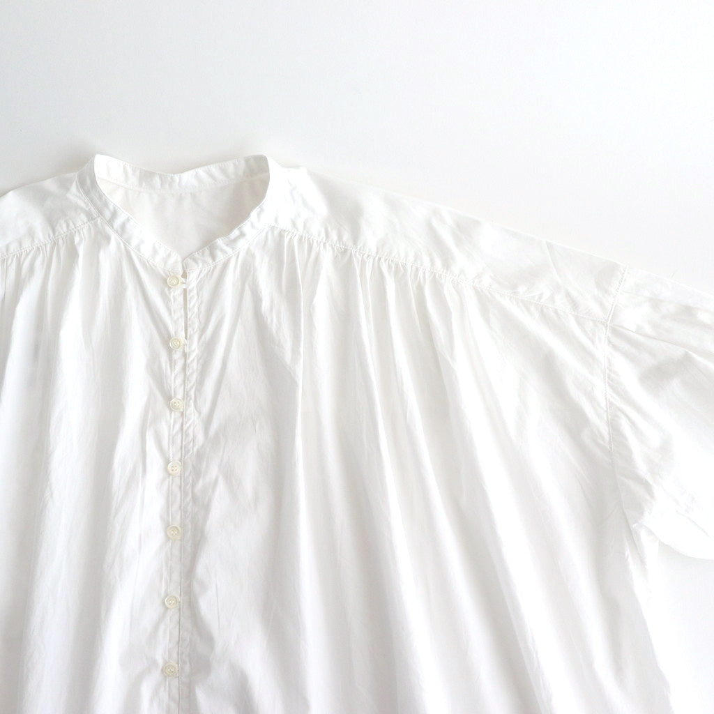 Cotton Typewriter Shirring BL #010 White [UT241BL045]