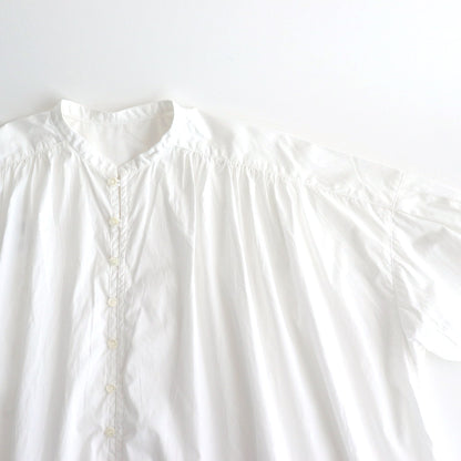 Cotton Typewriter Shirring BL #010 White [UT241BL045]