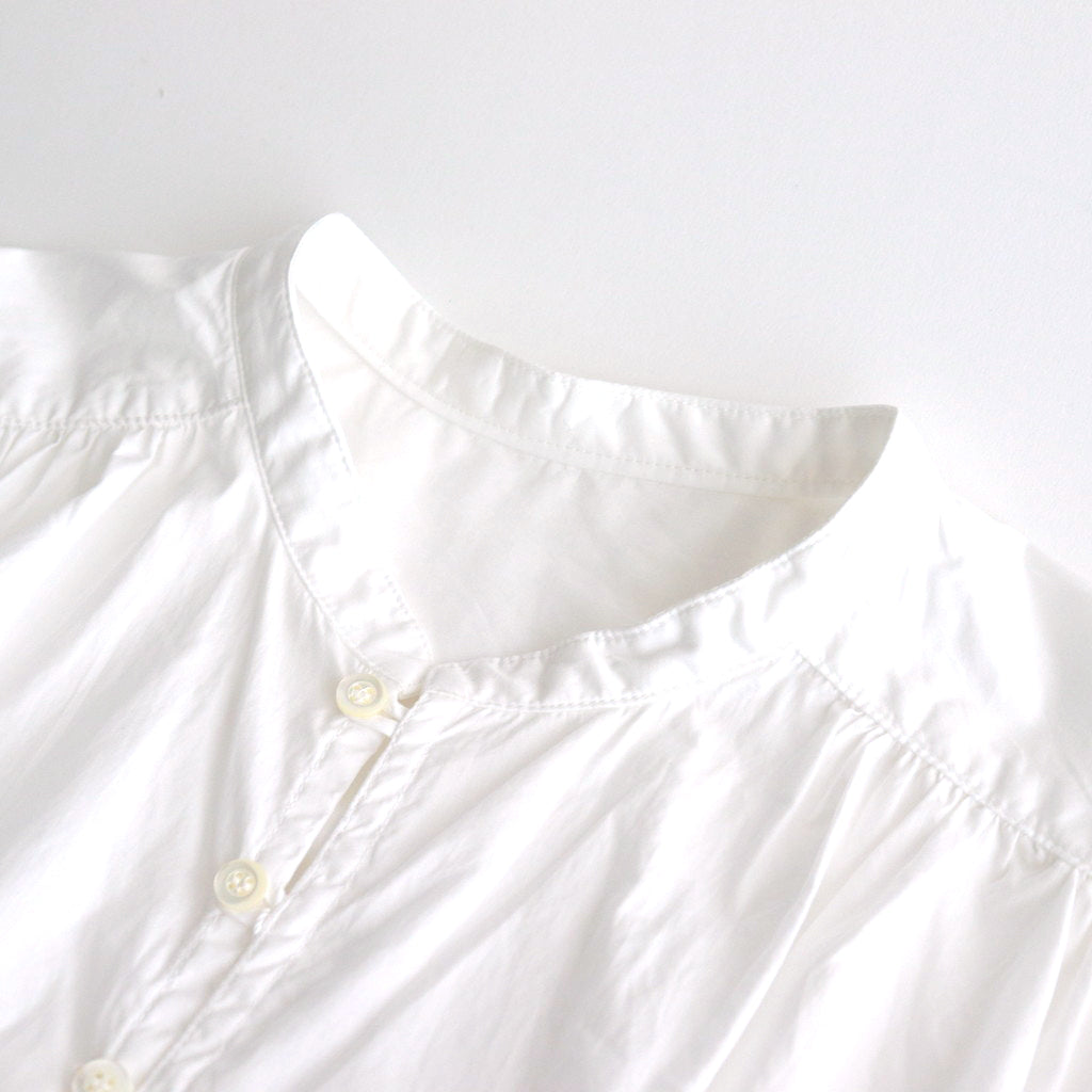 Cotton Typewriter Shirring BL #010 White [UT241BL045]