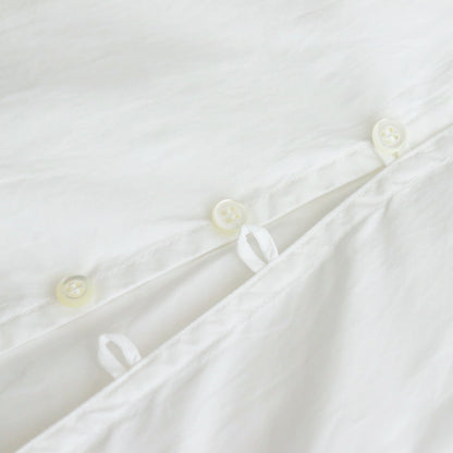 Cotton Typewriter Shirring BL #010 White [UT241BL045]