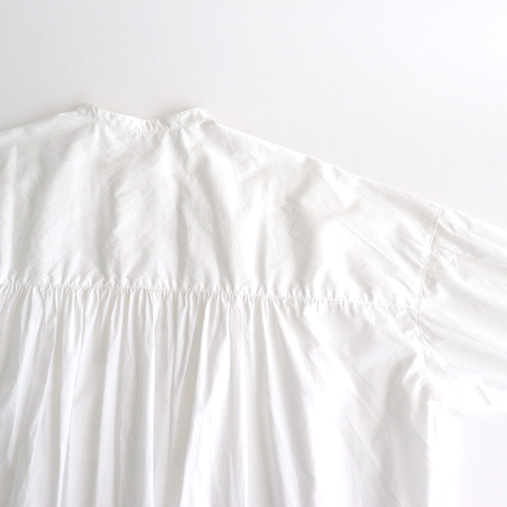 Cotton Typewriter Shirring BL #010 White [UT241BL045]