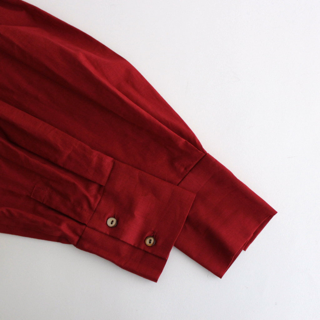 静寂の欠片 Gathered peplum blouse #Agate red [TLF-125-sh001-la]