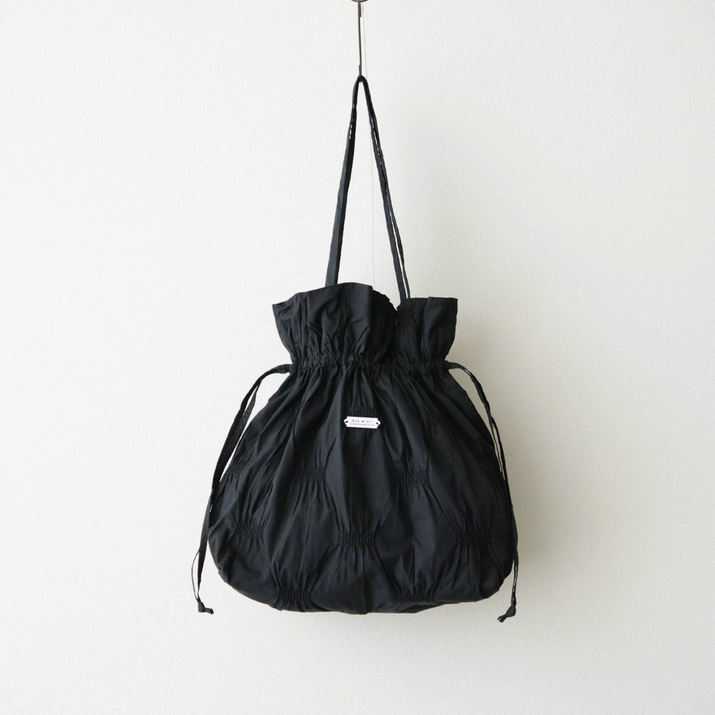S.J. DRAWSTRING TOTE BAG #Black [no.8263]