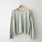 存在すること：ギャザースリーブセーター #pale green [13243-13109]