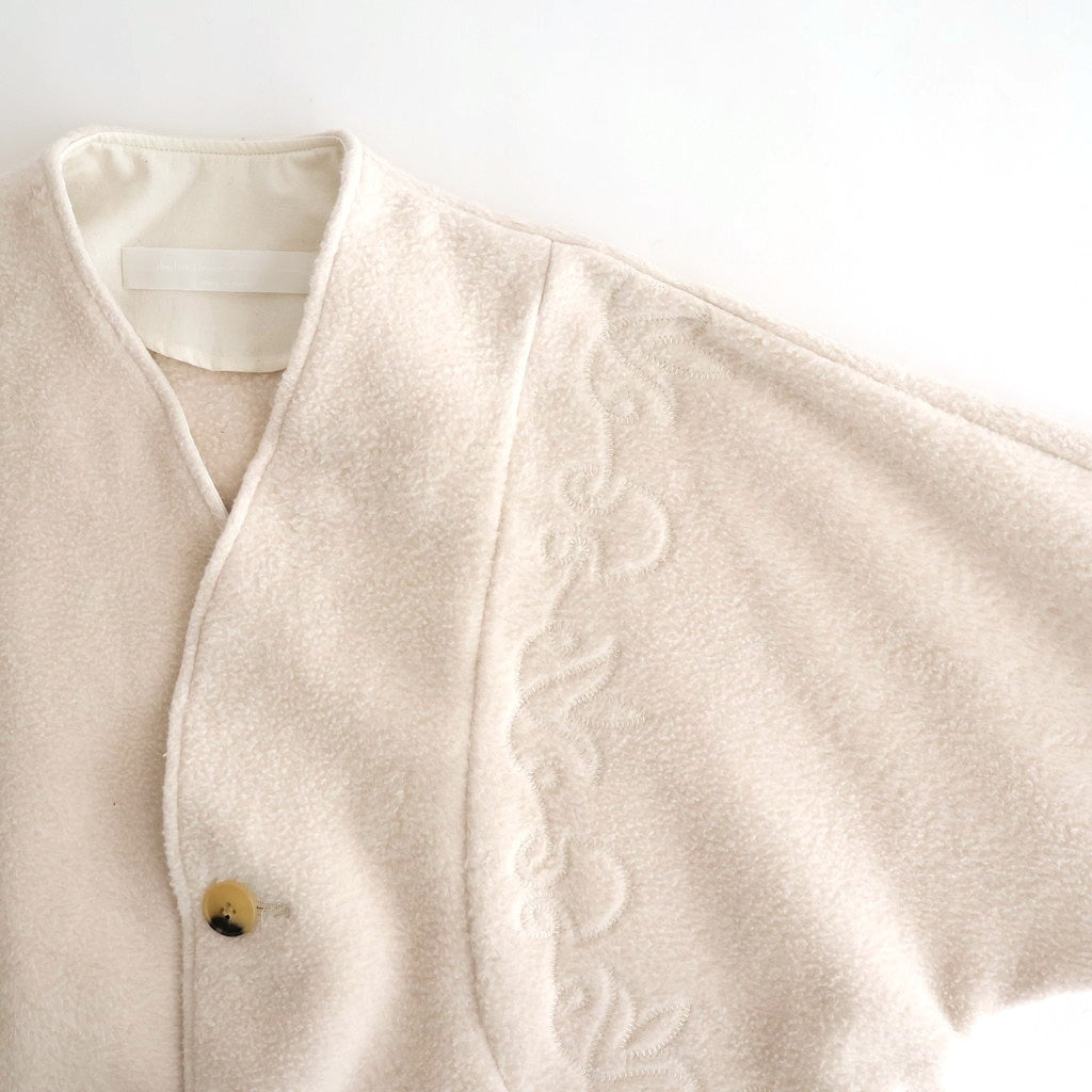 幻の花 Embroidery cocoon jacket #milk [TLF-126-jk001-nc]
