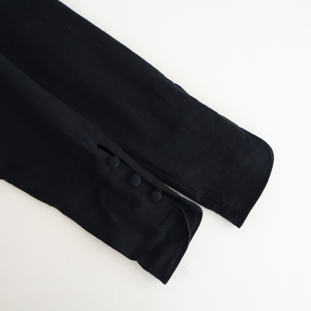 冬の肖像 Funnel neck over blouse #black [TLF-126-sh007-cst]