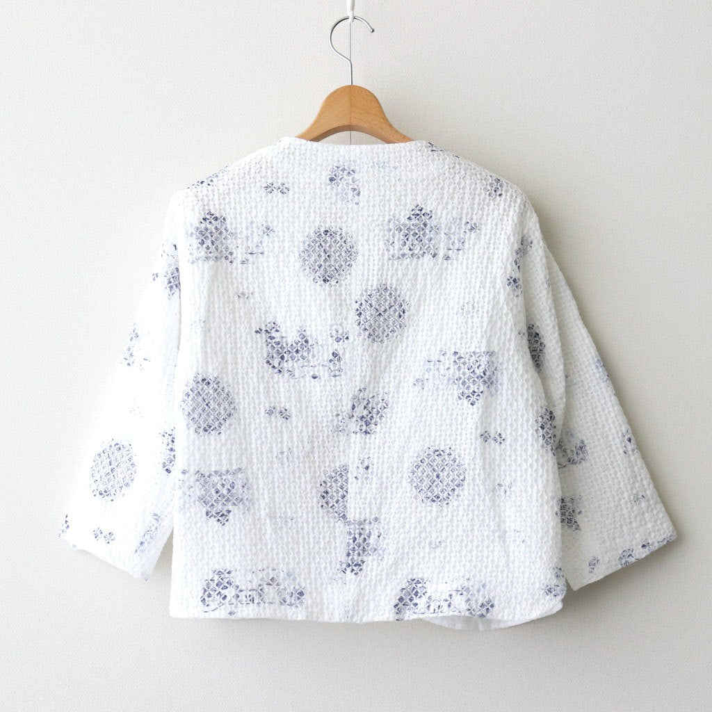 TRELLIS C.S BOLERO JACKET #London Blue Willow [no.7443]